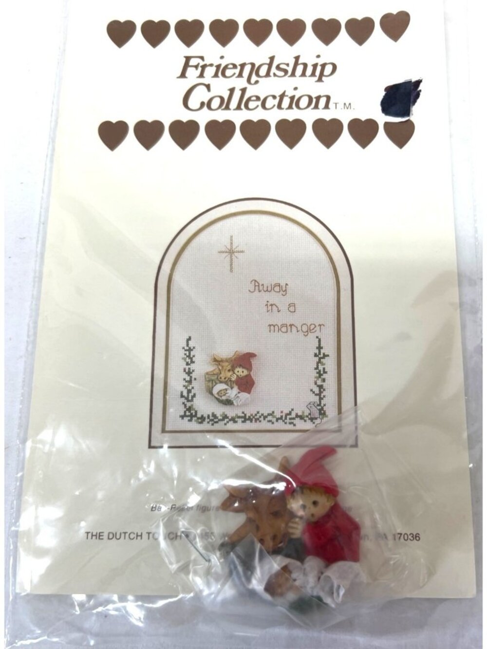 Friendship CollectionCross Stitch "Away In A Manger" Figurine Ornament